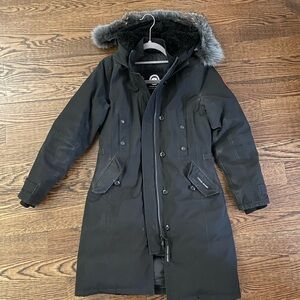 Canada Goose Black Parka with Fur Hood